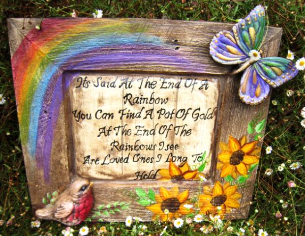 Personalised - Hand Painted Plaque Wood Look Frame - Click Image to Close